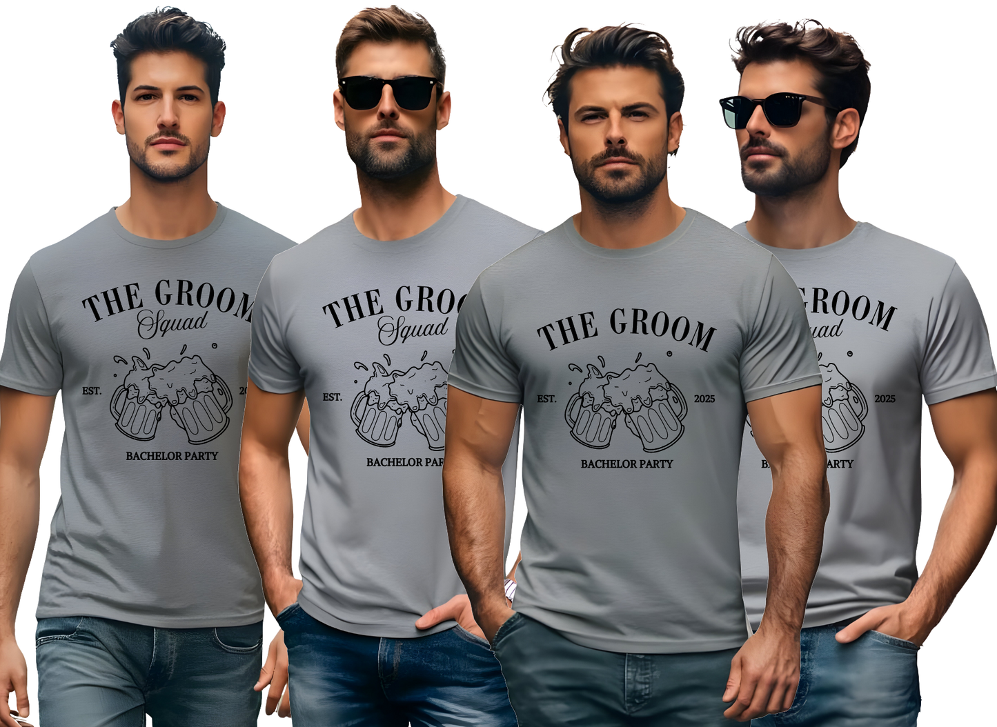 Groom & Groomsmen T-Shirts - Wedding Party Apparel