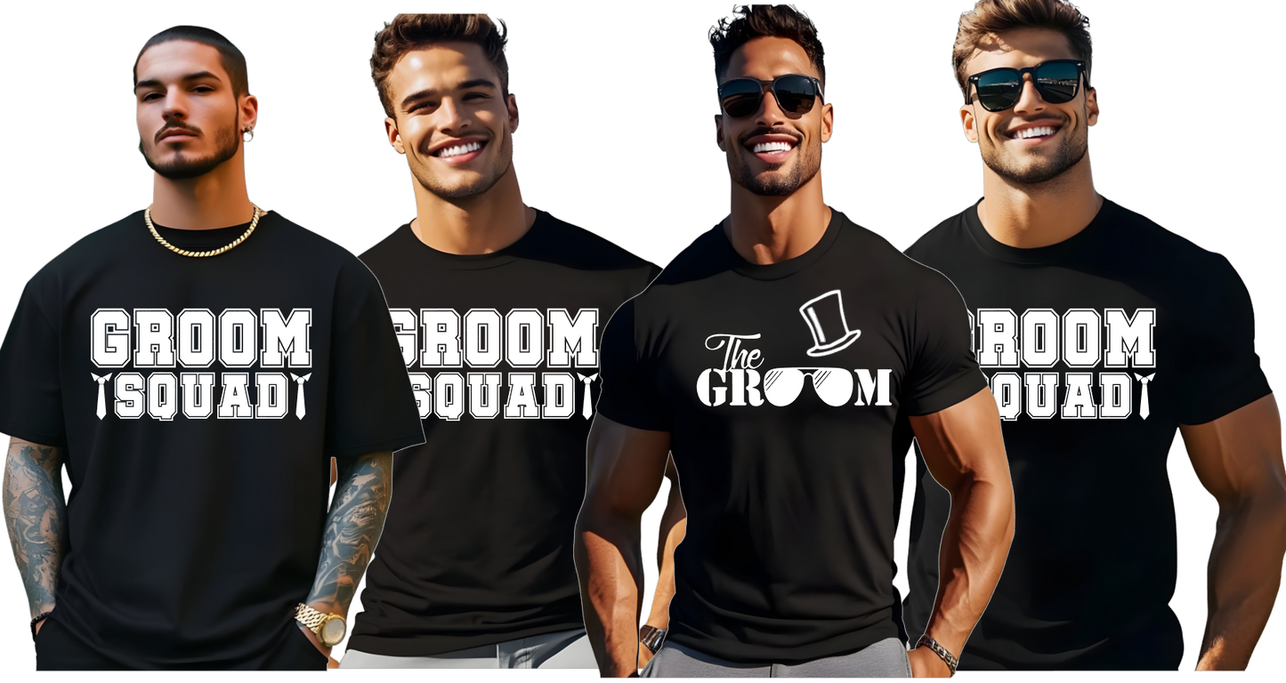 Groom & Groomsmen T-Shirts - Wedding Party Apparel