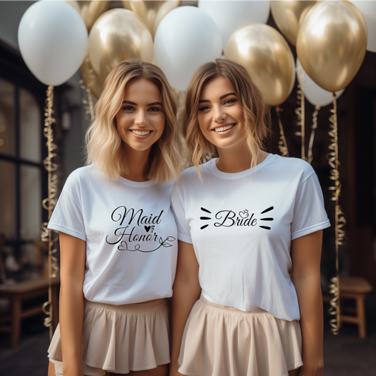 Bride and Bridesmaid T-shirts