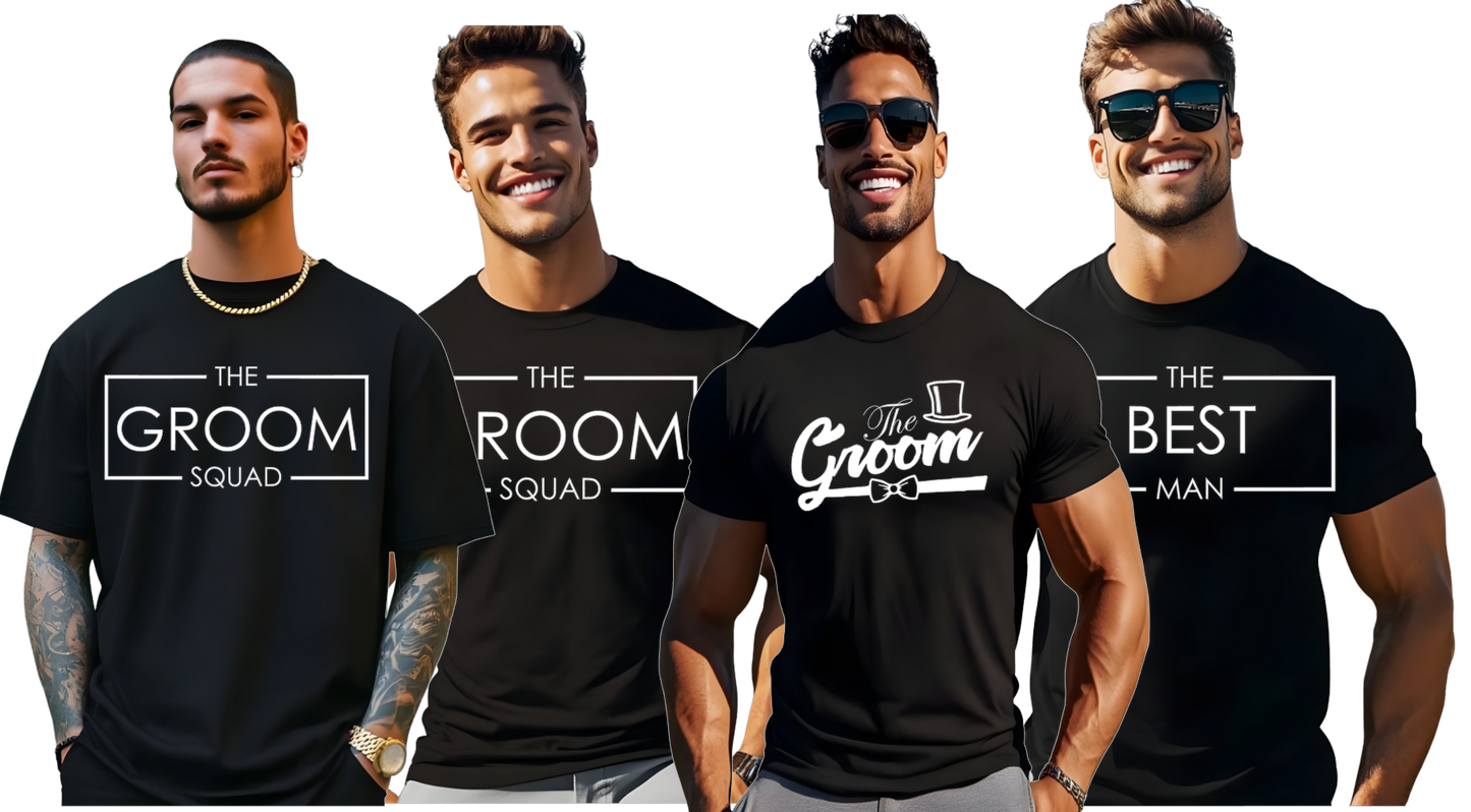 Groom & Groomsmen T-Shirts - Wedding Party Apparel