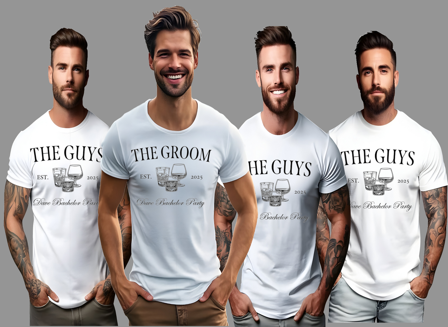 Groom & Groomsmen T-Shirts - Wedding Party Apparel