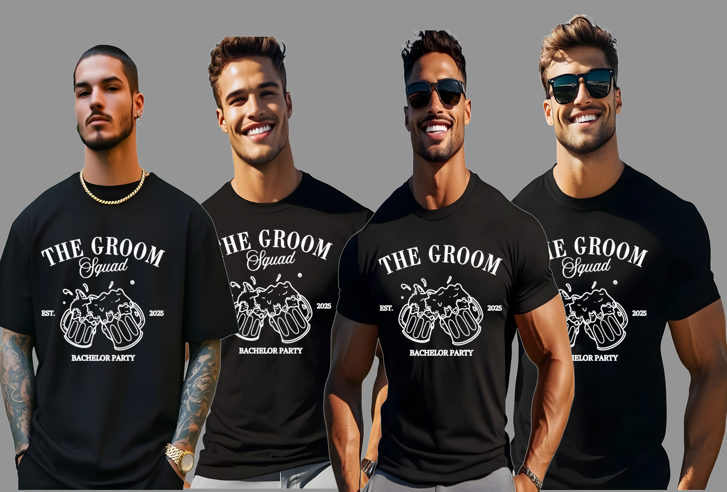 Groom & Groomsmen T-Shirts - Wedding Party Apparel