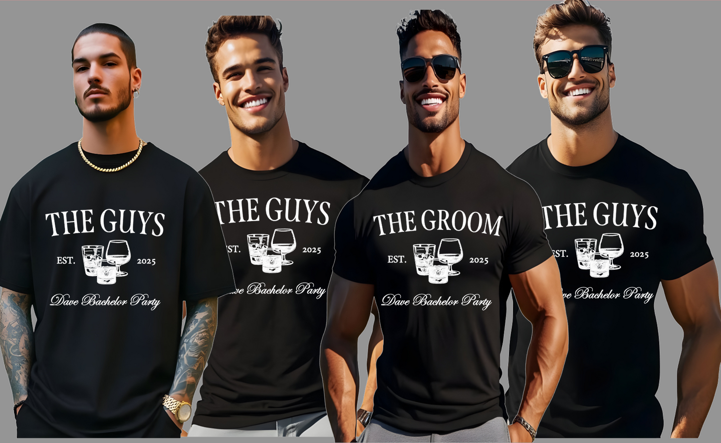 Groom & Groomsmen T-Shirts - Wedding Party Apparel