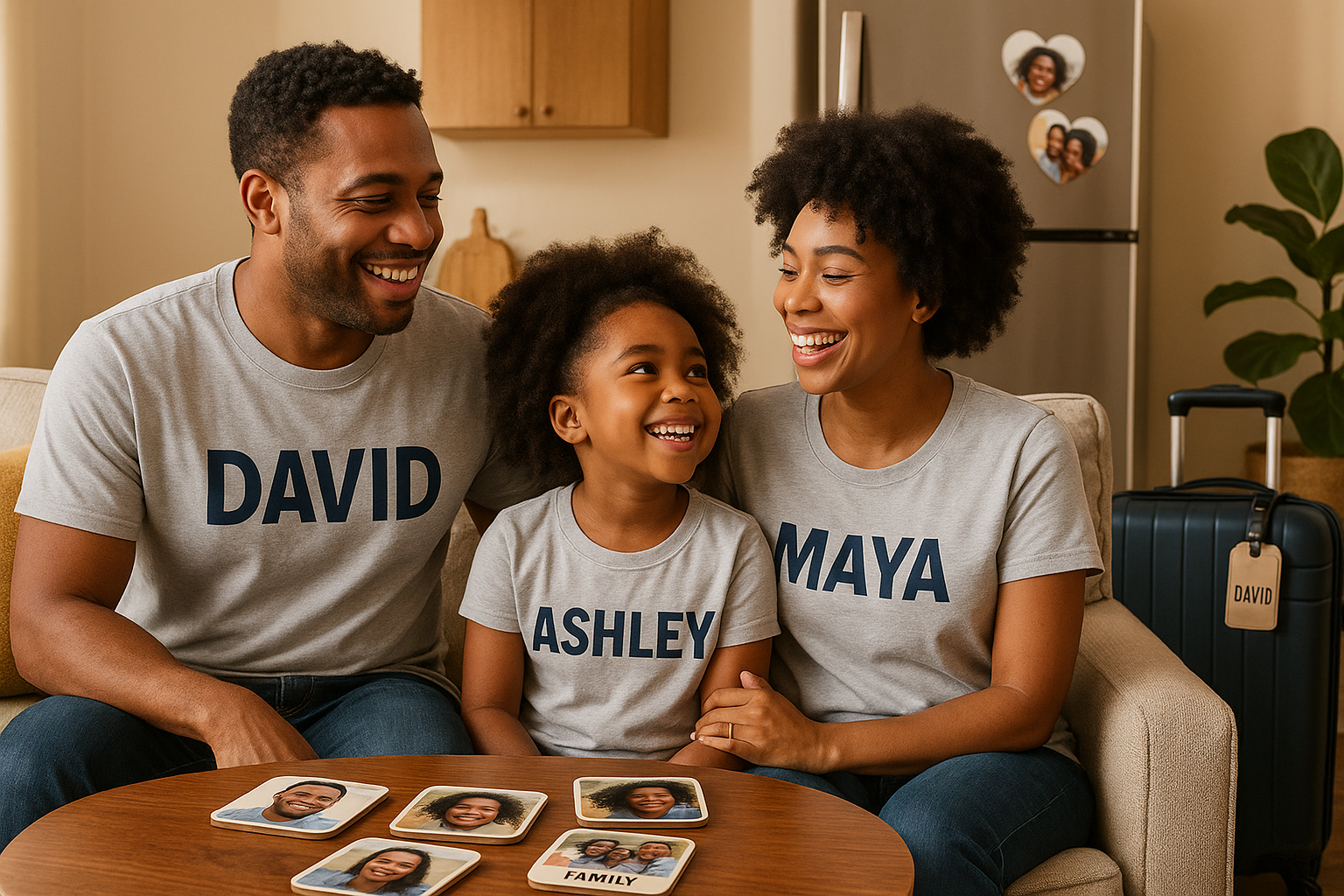 African American family lifestyle scene