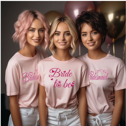 Bride and Bridesmaid T-shirts
